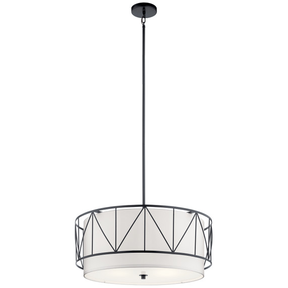 Pendants Drum Shade by Kichler ( 12 | 52072BK Birkleigh ) 