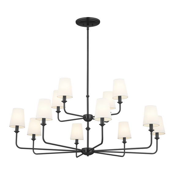 Large Chandeliers Candle by Kichler ( 12 | 52518BK Pallas ) 