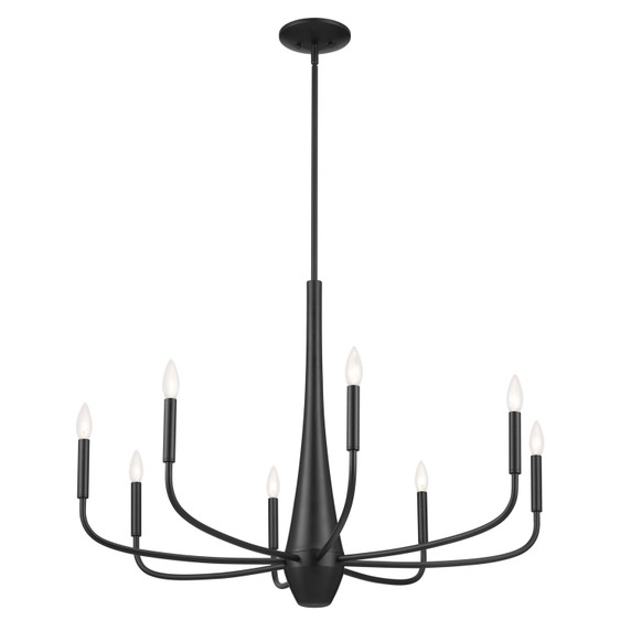 Mid. Chandeliers Candle by Kichler ( 12 | 52526BK Deela ) 