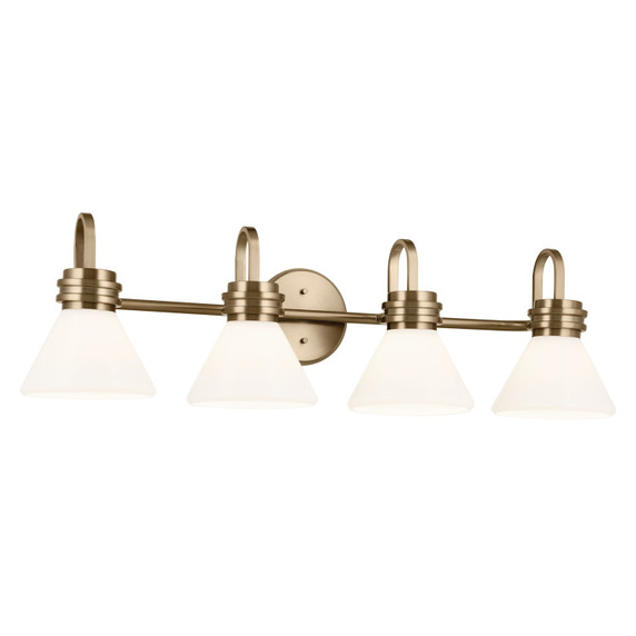 Bathroom Fixtures Four Lights by Kichler ( 12 | 55156CPZ Farum ) 