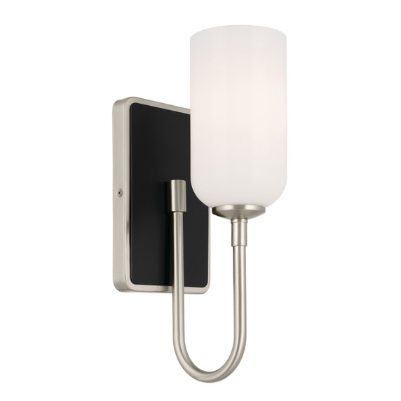 Sconces Single Glass by Kichler ( 12 | 55161NI Solia ) 