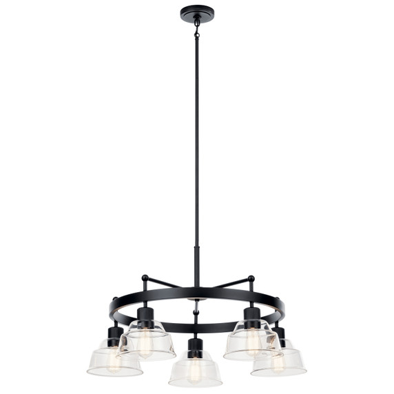 Mid. Chandeliers Glass Down by Kichler ( 12 | 52403BK Eastmont ) 