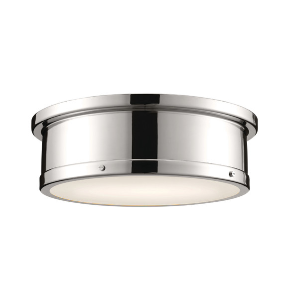 Flush Mounts Drum Shade by Kichler ( 12 | 52541PN Serca ) 