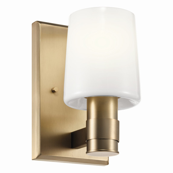 Sconces Single Glass by Kichler ( 12 | 55174CPZ Adani ) 