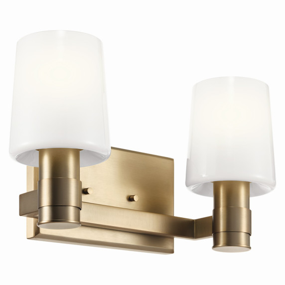 Bathroom Fixtures Two Lights by Kichler ( 12 | 55175CPZ Adani ) 