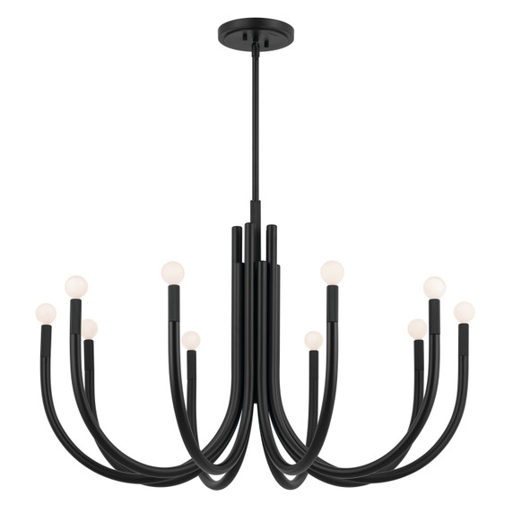 Large Chandeliers Candle by Kichler ( 12 | 52551BK Odensa ) 