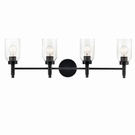 Bathroom Fixtures Four Lights by Kichler ( 12 | 55186BK Madden ) 