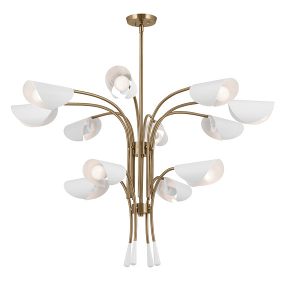 Large Chandeliers Candle by Kichler ( 12 | 52561CPZWH Arcus ) 