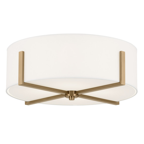 Flush Mounts Drum Shade by Kichler ( 12 | 52594CPZ Malen ) 