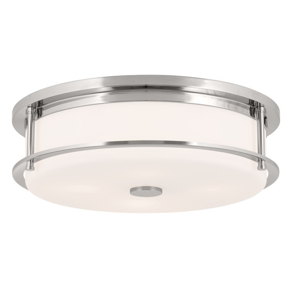 Flush Mounts Drum Shade by Kichler ( 12 | 52597PN Brit ) 