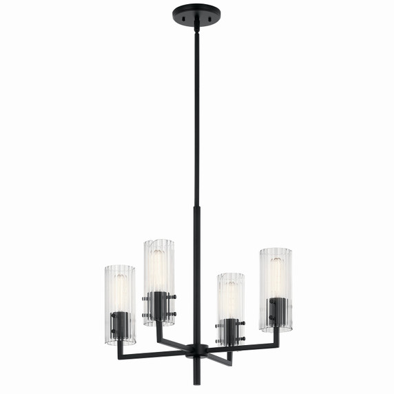 Mini Chandeliers Glass Shade by Kichler ( 12 | 52678BK Velestino ) 