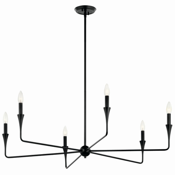 Large Chandeliers Candle by Kichler ( 12 | 52690BK Alvaro ) 