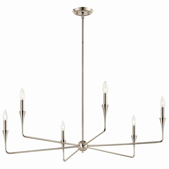 Large Chandeliers Candle by Kichler ( 12 | 52690PN Alvaro ) 