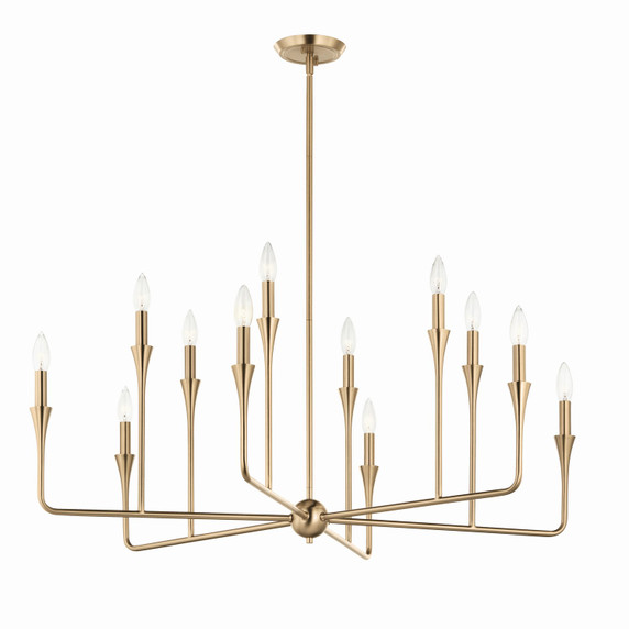 Large Chandeliers Candle by Kichler ( 12 | 52692CPZ Alvaro ) 
