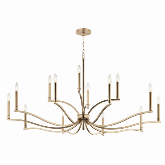 Large Chandeliers Candle by Kichler ( 12 | 52698CPZ Malene ) 