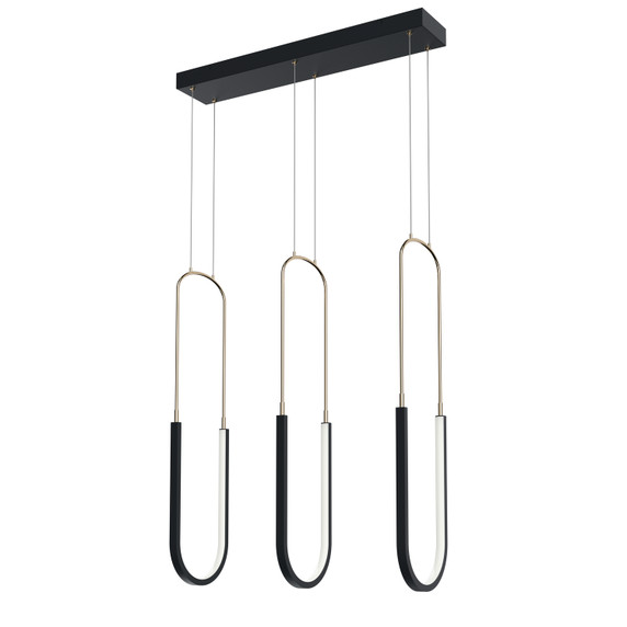 Linear/Island 3 Light Bar by Kichler ( 12 | 84315MBK Wayan ) 