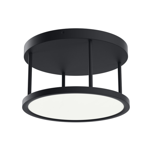 Semi-Flush Mts. Drum Shade by Kichler ( 12 | 84319MBK Lavi ) 