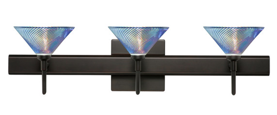 Bathroom Fixtures Three Lights by Besa ( 74 | 3SW-550493-BR-SQ Kona ) 