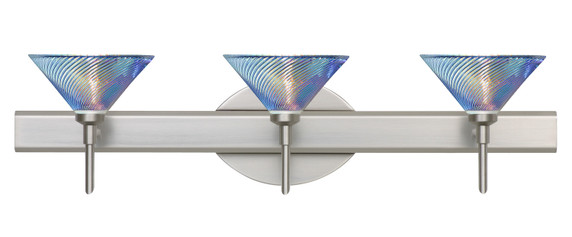 Bathroom Fixtures Three Lights by Besa ( 74 | 3SW-550493-SN Kona ) 