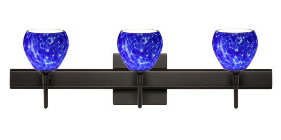 Bathroom Fixtures Three Lights by Besa ( 74 | 3SW-560586-BR-SQ Tay Tay ) 