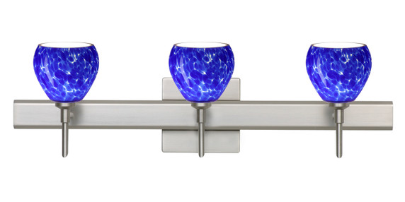 Bathroom Fixtures Three Lights by Besa ( 74 | 3SW-560586-SN-SQ Tay Tay ) 