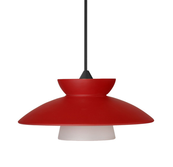 Mini Pendants Glass Down by Besa ( 74 | 1XC-271831-BK Besa Trilo 7 Pendant ) 