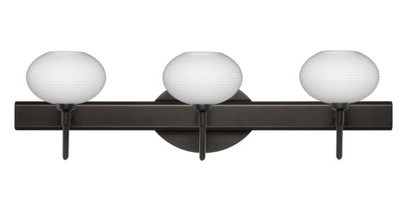 Bathroom Fixtures Three Lights by Besa ( 74 | 3SW-561207-BR Lasso ) 
