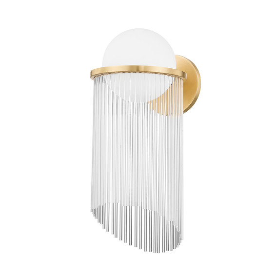 Sconces Single Glass by Corbett Lighting ( 68 | 398-01-AGB Celestial ) 