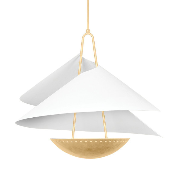 Mid. Chandeliers Metal Shade by Corbett Lighting ( 68 | 411-34-VGL/GSW Carini ) 