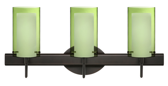 Bathroom Fixtures Three Lights by Besa ( 74 | 3SW-L44007-BR Pahu ) 