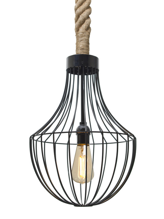 Multi-Systems Line Voltage Pendants by Besa ( 74 | 1JT-SULTANA-F-EDIL-BK Sultana Rope ) 
