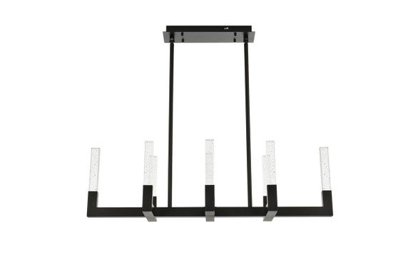 Linear/Island 4 Light + by Elegant Lighting ( 173 | 1030G42BK Noemi ) 