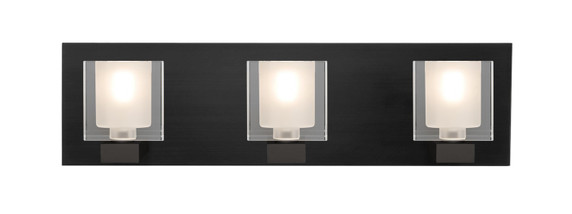 Bathroom Fixtures Three Lights by Besa ( 74 | 3WF-BOLOFR-LED-BK Besa Bolo Vanity ) 