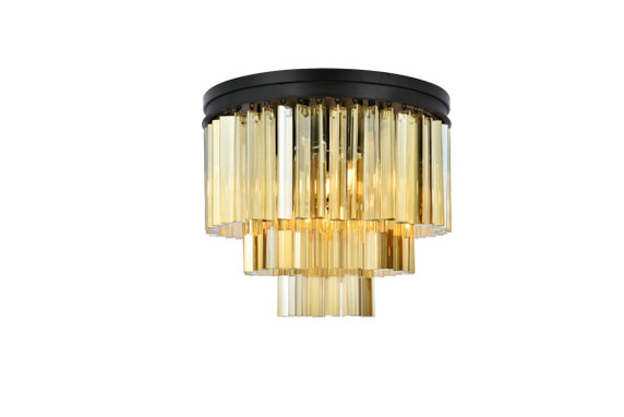 Flush Mounts Drum Shade by Elegant Lighting ( 173 | 1201F20MB-GT/RC Sydney ) 
