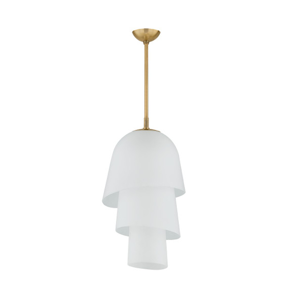 Pendants Glass Down by Corbett Lighting ( 68 | 470-18-VB Hela ) 