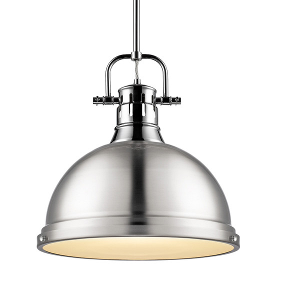 Pendants Metal Shade by Golden ( 62 | 3604-L CH-PW Duncan ) 