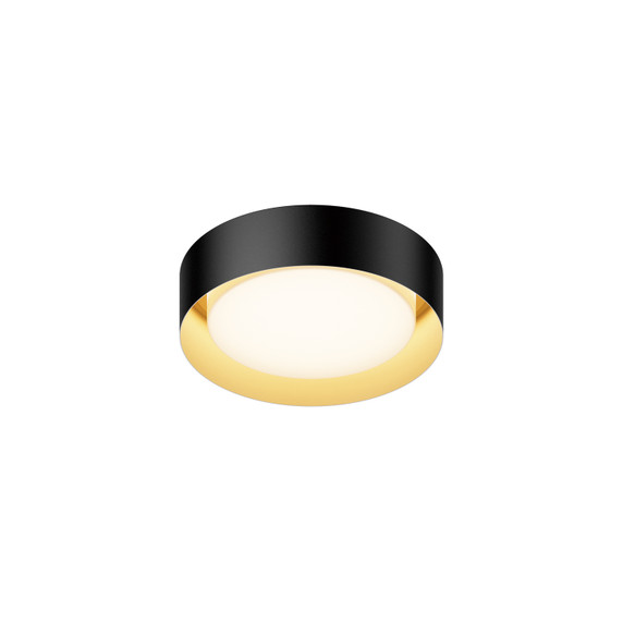Flush Mounts Drum Shade by ET2 ( 86 | E51010-BKGLD Echo ) 
