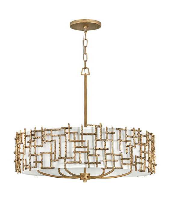 Mid. Chandeliers Drum Shade by Fredrick Ramond ( 138 | FR33104BNG Farrah ) 