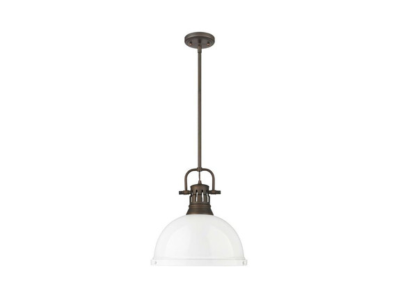 Pendants Metal Shade by Golden ( 62 | 3604-L RBZ-WH Duncan ) 