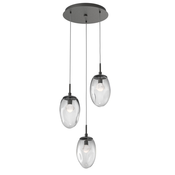 Mini Pendants 3 Light Cluster by Hammerton Studio ( 404 | CHB0067-03-GP-ZC-C01-L3 Meteo ) 