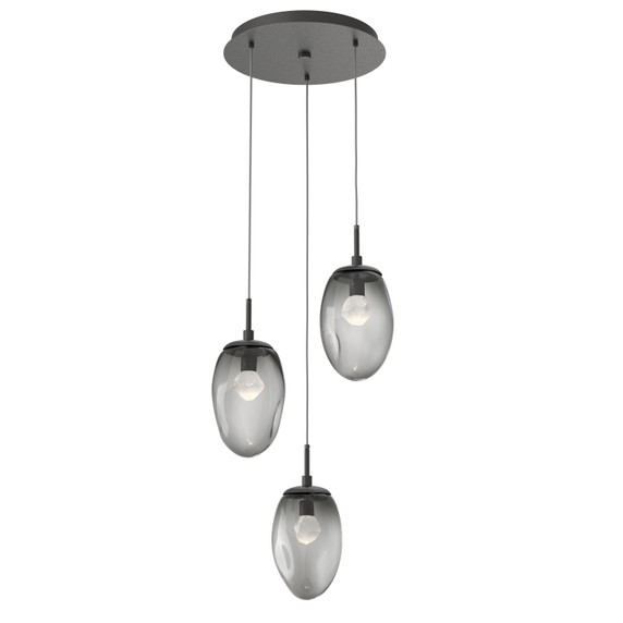 Mini Pendants 3 Light Cluster by Hammerton Studio ( 404 | CHB0067-03-GP-ZS-C01-L3 Meteo ) 