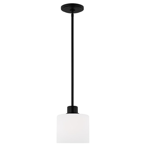 Mini Pendants Glass Down by Generation Lighting ( 1 | 6128801-112 Canfield ) 
