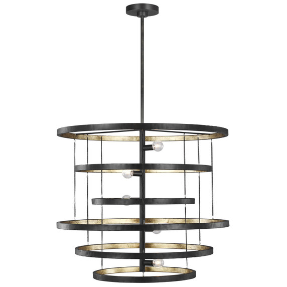 Mid. Chandeliers Ring/Halo by Generation Lighting ( 1 | F3340/5AI/ADB Celeste ) 