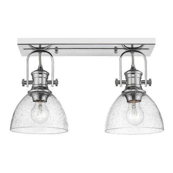 Semi-Flush Mts. Directional by Golden ( 62 | 3118-2SF CH-SD Hines ) 