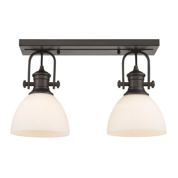 Semi-Flush Mts. Directional by Golden ( 62 | 3118-2SF RBZ-OP Hines ) 