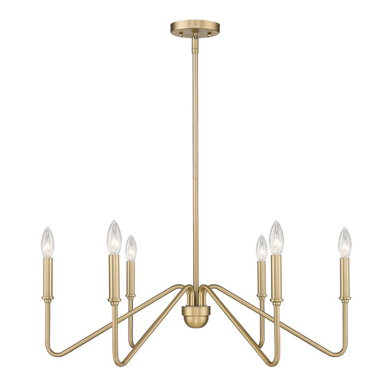 Mid. Chandeliers Candle by Golden ( 62 | 3690-6 BCB Kennedy ) 