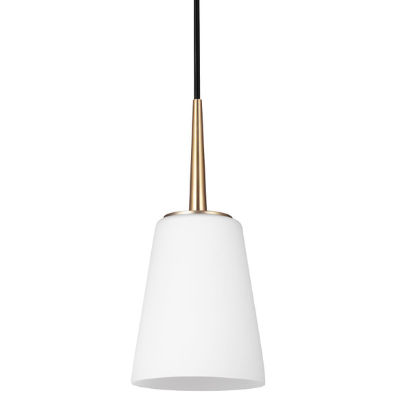 Mini Pendants Glass Down by Generation Lighting ( 1 | 6140401EN3-848 Driscoll ) 