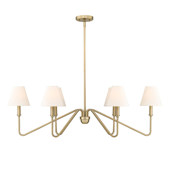 Linear/Island 4 Light + by Golden ( 62 | 3690-LP BCB-IL Kennedy ) 