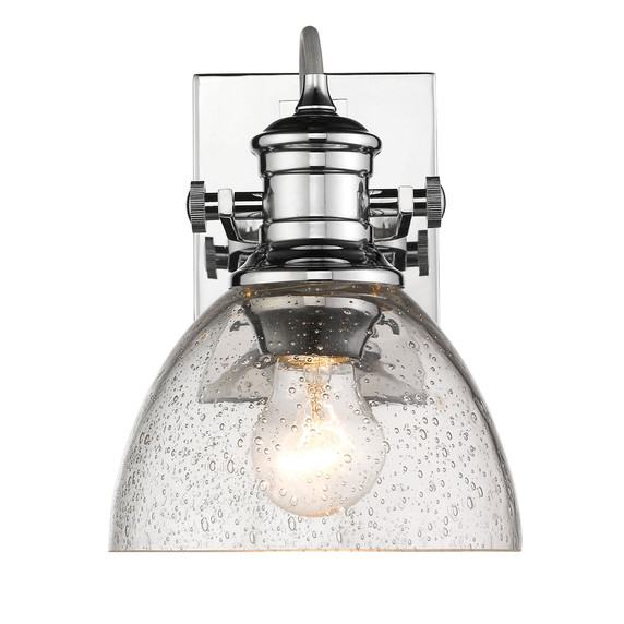 Sconces Single Glass by Golden ( 62 | 3118-BA1 CH-SD Hines ) 