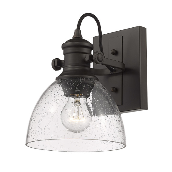 Sconces Single Glass by Golden ( 62 | 3118-BA1 RBZ-SD Hines ) 